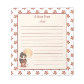 Zurück zur Schule Anime Kawaii Notepad Notizblock (Vorderseite)