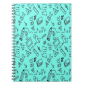 Zurück zur Schule aquamarin Notizblock (Vorderseite)