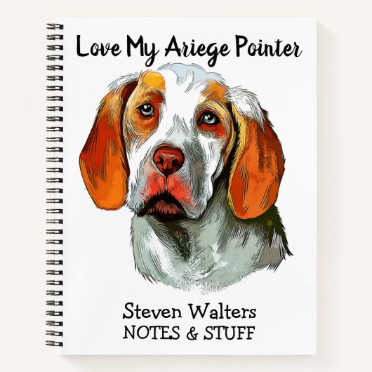 Zurück zur Schule Ariege Pointer Notebook Notizblock (Vorderseite)