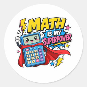 Zurück zur Schule Aufkleber Mathe ist meine Supe