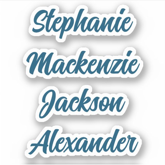 Zurück zur Schule - Aufkleber mit mehreren Namen (Vorderseite)