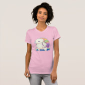 Zurück zur Schule Axolotl Kawaii Cartoon T-Shirt (Vorne ganz)