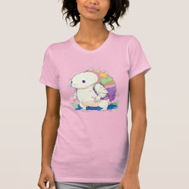 Zurück zur Schule Axolotl Kawaii Cartoon T-Shirt
