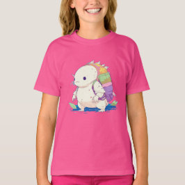 Zurück zur Schule Axolotl Kawaii Cartoon T-Shirt