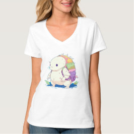 Zurück zur Schule Axolotl Kawaii Cartoon T-Shirt