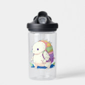 Zurück zur Schule Axolotl Kawaii personazlisiert Trinkflasche (Vorne)