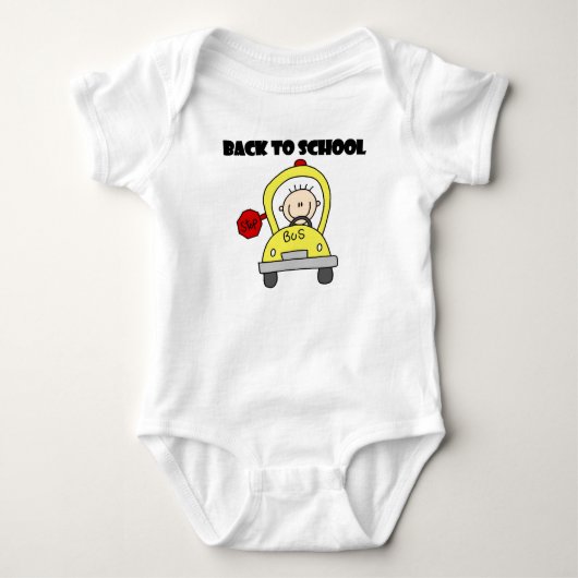 Zurück zur Schule Baby Strampler (Vorderseite)