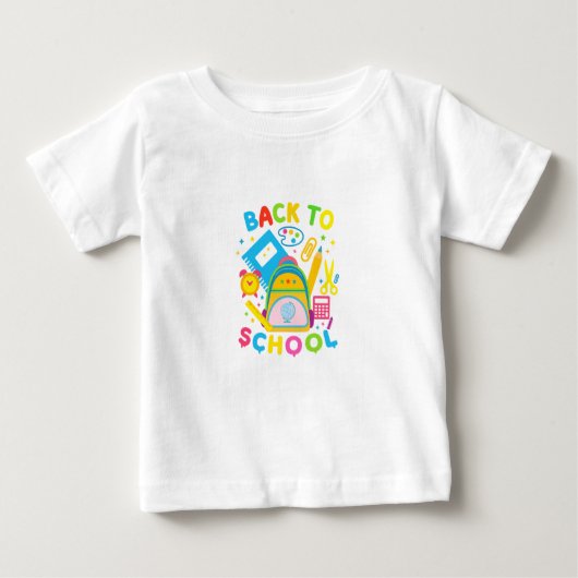 zurück zur Schule Baby T-shirt (Vorderseite)
