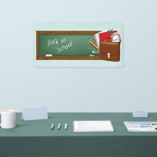 Zurück zur Schule Banner (Messe)