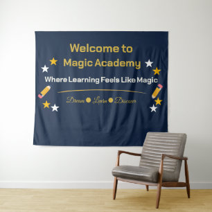 Zurück zur Schule Banner Klassenzimmer Dekoration  Wandteppich