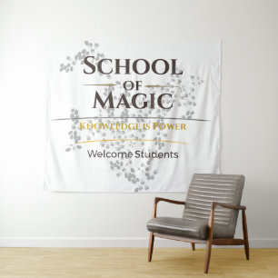 Zurück zur Schule Banner Klassenzimmer Dekoration Wandteppich