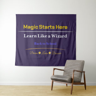Zurück zur Schule Banner Klassenzimmer Dekoration  Wandteppich