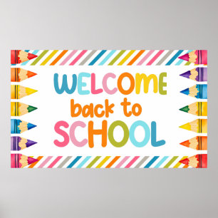 Zurück zur Schule Banner Poster
