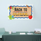 Zurück zur Schule Banner Schilder Schule Ereignis (Messeveranstaltung)
