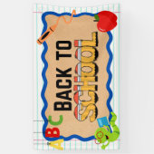 Zurück zur Schule Banner Schilder Schule Ereignis (Vertikal)