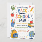 Zurück zur Schule Bash Ende Sommer Einladung (Vorderseite)