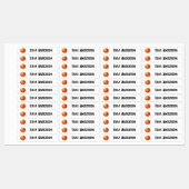 Zurück zur Schule Basketball Kinder Name Etiketten (Blatt)