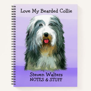 Zurück zur Schule Bearded Collie Notizbuch