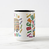 Zurück zur Schule: Bereit für ein neues Abenteuer Zweifarbige Tasse (Mittel)