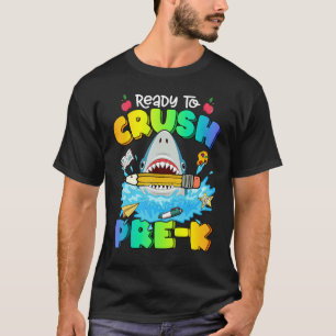 Zurück zur Schule Bereit, Vorschule zu knacken Hai T-Shirt