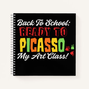 Zurück zur Schule: Bereit zum Picasso My Art Class Notizblock