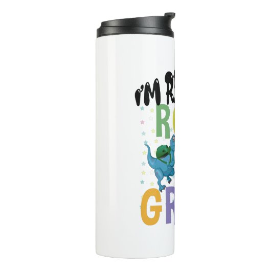 Zurück zur Schule bin ich bereit zum 8. Klasse Din Thermosbecher (Nach links gedreht)