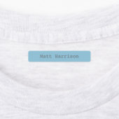 Zurück zur Schule Blauer farbiger Junge Typisierte Etiketten (Befestigt)