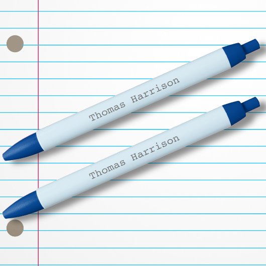 Zurück zur Schule Blauer farbiger Junge Typisierte Kugelschreiber