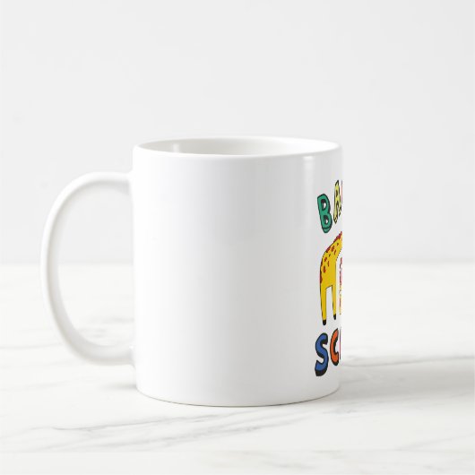 Zurück zur Schule - Bleibe Sicherheit Kaffeetasse (Links)