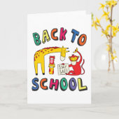 Zurück zur Schule - Bleibe Sicherheit Karte (Gelbe Blume)