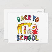 Zurück zur Schule - Bleibe Sicherheit Postkarte (Vorne/Hinten)