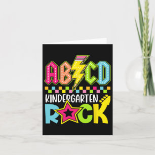 Zurück zur Schule Blitzschlag Kindergarten R Karte