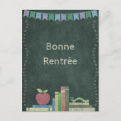 Zurück zur Schule | Bonne Rentrée Postkarte (Vorderseite)