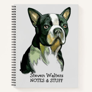 Zurück zur Schule Boston Terrier Notizbuch