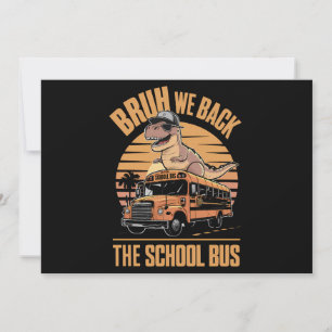 Zurück zur Schule Bruh Wir sind zurück Erster Schu Einladung