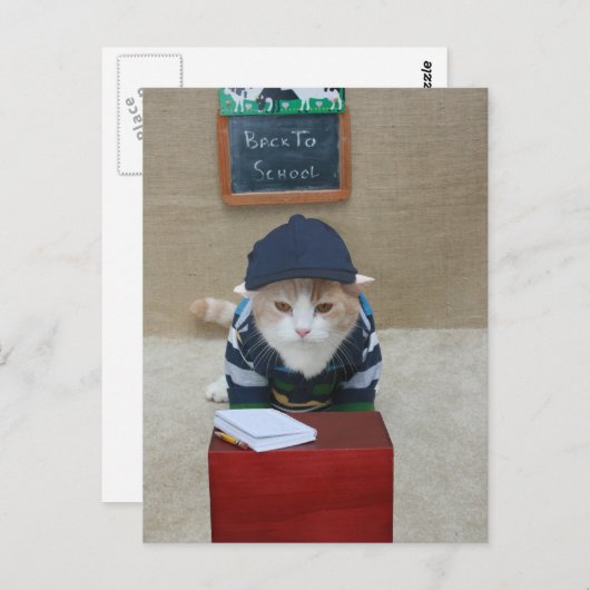 Zurück zur Schule Bubba Postkarte (Vorne/Hinten)