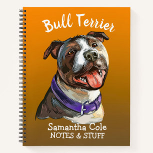 Zurück zur Schule Bull Terrier Notizbuch