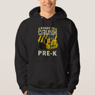 Zurück zur Schule  Bulldozer bereit, die Vorklasse Hoodie