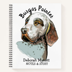 Zurück zur Schule Burgos Pointer Notebook Notizblock
