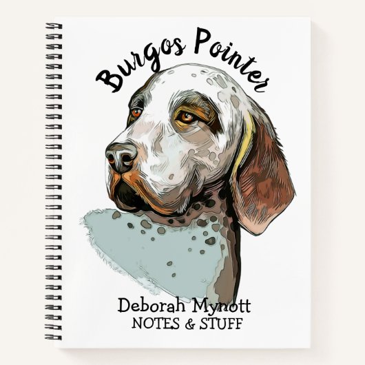Zurück zur Schule Burgos Pointer Notebook Notizblock (Vorderseite)