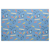 Zurück zur Schule / Bürobedarf Blau Stoff (Fat Quarter (45,7 x 55,9 cm))