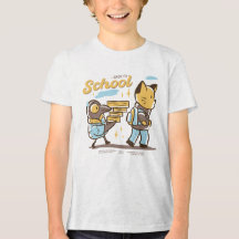Zurück zur Schule Cartoon T-Shirt Design