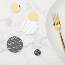 Zurück zur Schule Confetti Konfetti