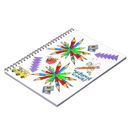 Zurück zur Schule: Cooles Notebook Notizblock (Linke Seite)