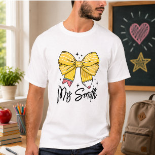 Zurück zur Schule Coquette benutzerdefinierter Nam T-Shirt