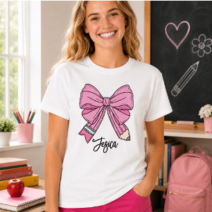 Zurück zur Schule Coquette Benutzerdefinierter Nam T-Shirt