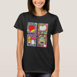 Zurück zur Schule Coquette Bogen Bleistift Lehrer T-Shirt