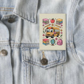 Zurück zur Schule Coquette Lehrer Kindergarten Pre Button (Insitu)