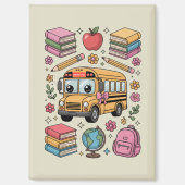 Zurück zur Schule Coquette Lehrer Kindergarten Pre Magnet (Vorderseite)