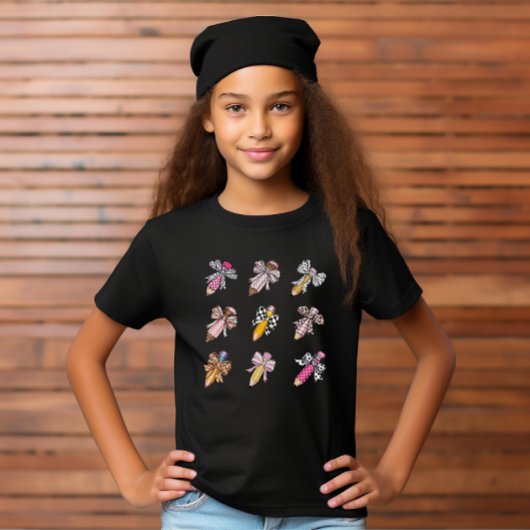 Zurück zur Schule coquette Stil Bögen Bleistifte M T-Shirt